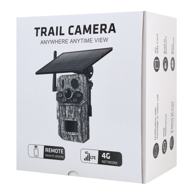 SECTEC smart ηλιακή κάμερα κυνηγού ST-HC809, 3MP, 4G, PIR, SD, IP66