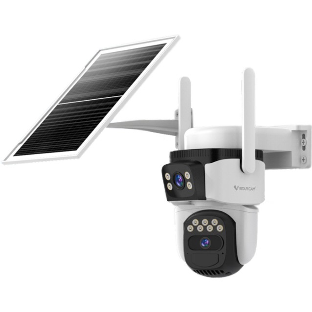 VSTARCAM smart ηλιακή κάμερα BG621DR, dual lens, 3MP, 4G, SD, PTZ, IP66