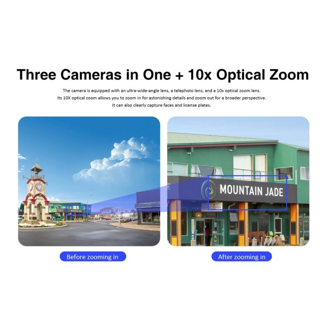 VSTARCAM smart ηλιακή κάμερα BG621TR, triple lens, 3MP, 4G, SD, PTZ, IP66