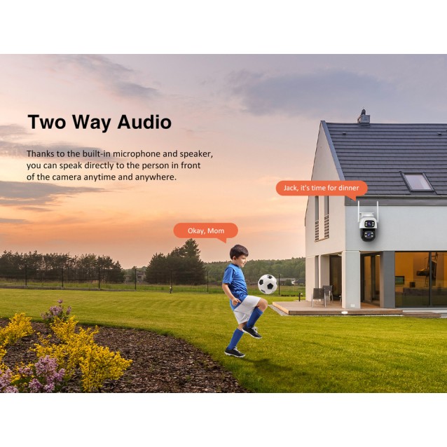 VSTARCAM smart κάμερα C622DR, dual lens, 2MP, WiFi, SD, PTZ, IP66