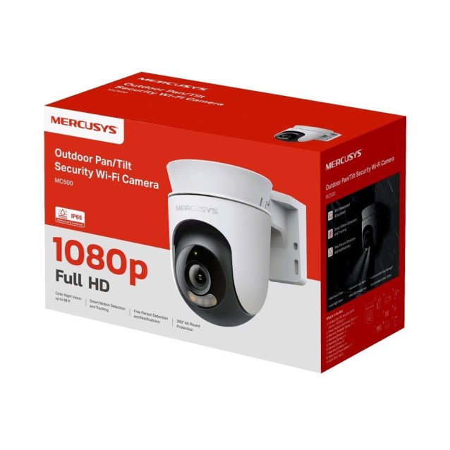 MERCUSYS MC500 Wi-Fi κάμερα Full HD για εξωτερικούς χώρους, με λειτουργία Pan/Tilt.