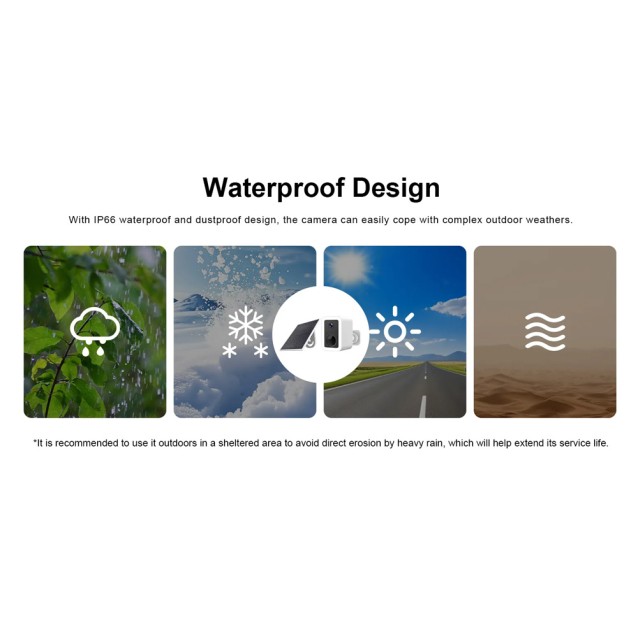 VSTARCAM smart ηλιακή κάμερα CB554 με φωτισμό, 3MP, WiFi, SD, 5200mAh, IP66