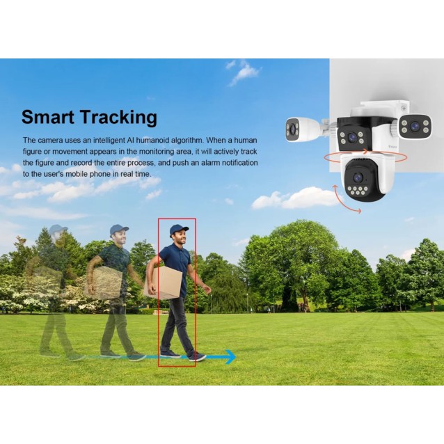 VSTARCAM smart κάμερα CS621FR, four-lens, 2MP, WiFi, SD, PTZ, IP66