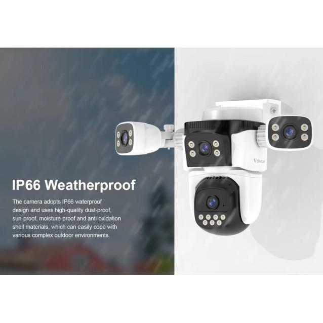VSTARCAM smart κάμερα CS621FR, four-lens, 2MP, WiFi, SD, PTZ, IP66