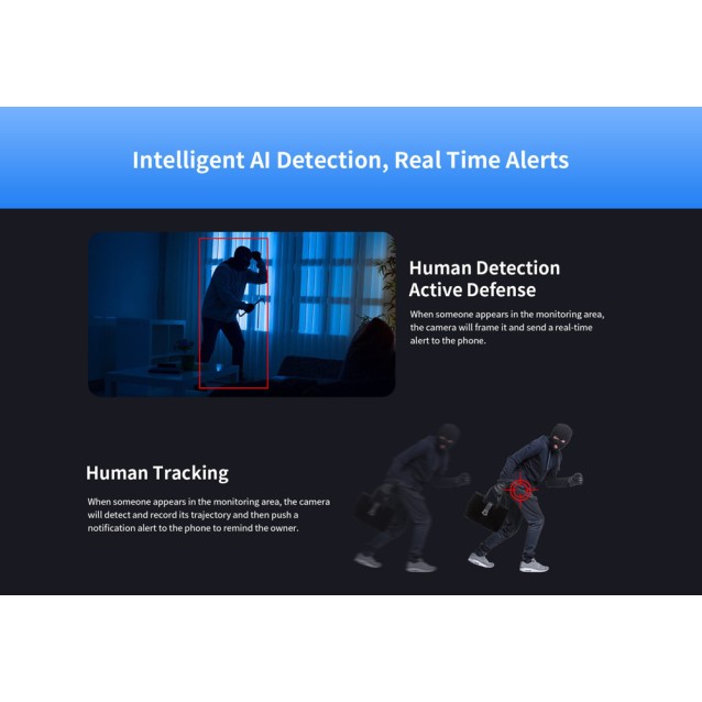 VSTARCAM smart κάμερα C996DR, 2MP, dual lens, WiFi, PTZ, SD