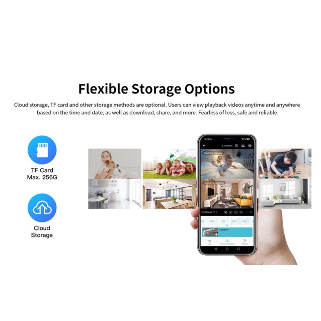 VSTARCAM smart κάμερα C996DR, 2MP, dual lens, WiFi, PTZ, SD