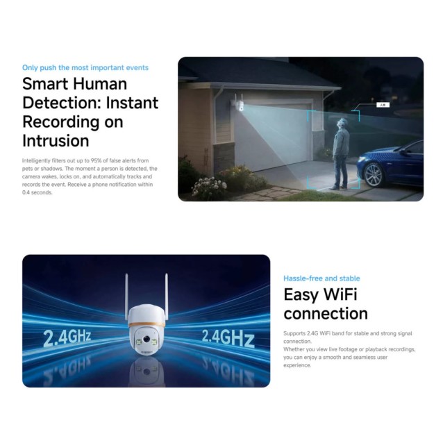 VSTARCAM smart κάμερα HS30, 3MP, WiFi, PTZ, SD, IP66