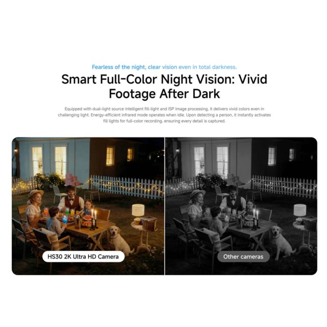 VSTARCAM smart κάμερα HS30, 3MP, WiFi, PTZ, SD, IP66