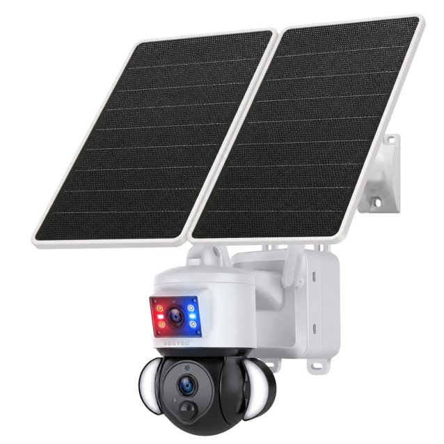 SECTEC smart ηλιακή κάμερα ST-538-6M-4G-EU-20W, dual lens, 3MP, 4G, SD, PTZ, IP65