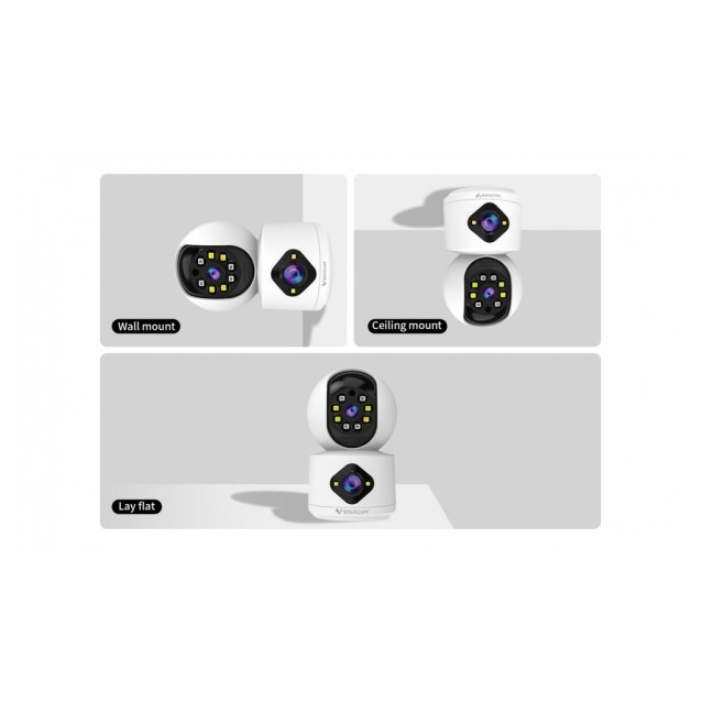 VSTARCAM smart κάμερα C992DR, 3MP, dual lens, Wi-Fi, PTZ, SD