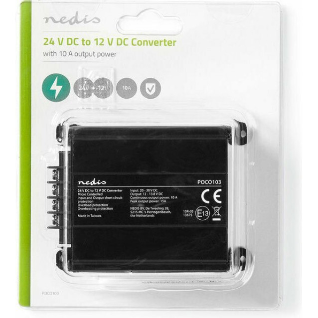 NEDIS POCO103 Power Converter 24 V DC - 12 V DC 10 A Output NEDIS