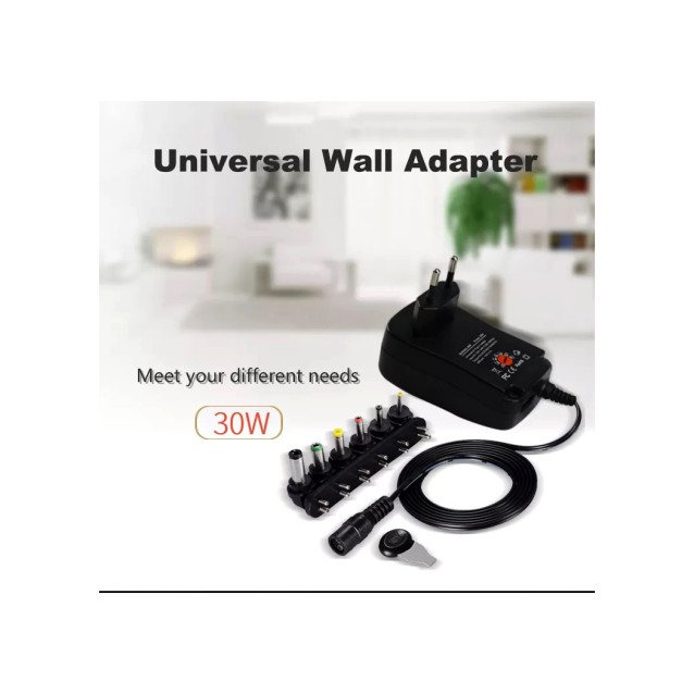PD-30-2,5A/30W ΤΡΟΦΟΔΟΤΙΚΟ 3/4,5/5/6/7,5/9/12V ME 6 CONNECTORS EU ΚΑΙ ΘΥΡΑ USB