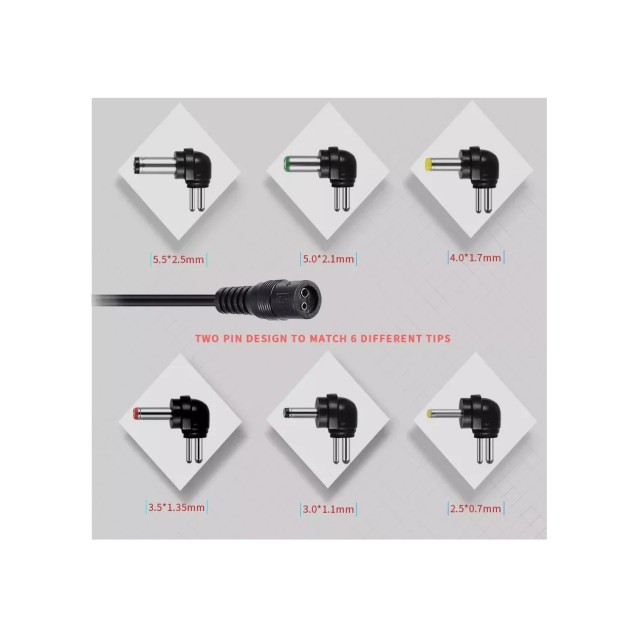 PD-30-2,5A/30W ΤΡΟΦΟΔΟΤΙΚΟ 3/4,5/5/6/7,5/9/12V ME 6 CONNECTORS EU ΚΑΙ ΘΥΡΑ USB