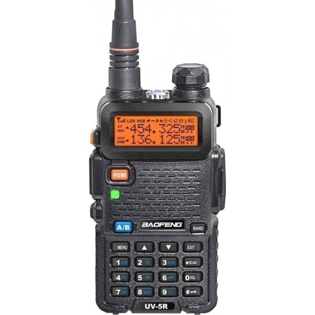BAOFENG ασύρματος πομποδέκτης UV-5R, VHF/UHF, 5W, μαύρος