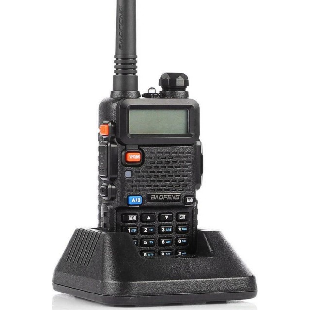 BAOFENG ασύρματος πομποδέκτης UV-5R, VHF/UHF, 5W, μαύρος