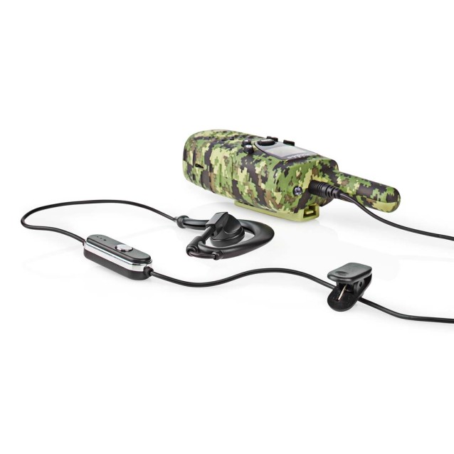 Walkie talkie με εμβέλεια έως και 8 km, σε χρώμα παραλλαγής.
