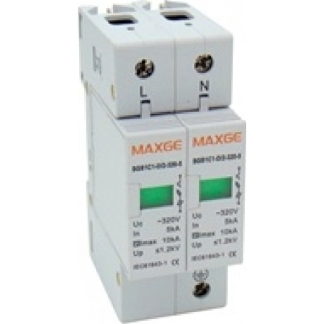 ΑΝΤΙΚΕΡΑΥΝΙΚΑ ΡΑΓΑΣ T2 2P 60kA 400VAC SGS1 MAXGE