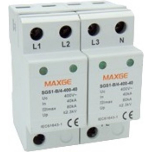 ΑΝΤΙΚΕΡΑΥΝΙΚΑ ΡΑΓΑΣ T2 4P 80kA 400VAC SGS1 MAXGE