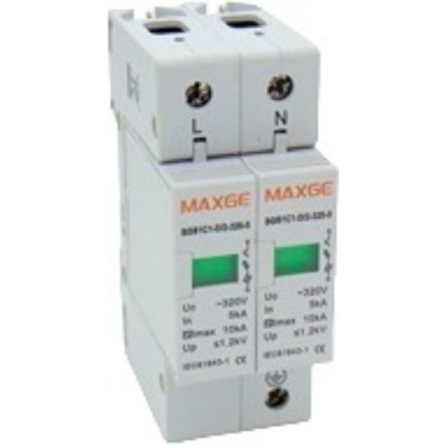 ΑΝΤΙΚΕΡΑΥΝΙΚΑ ΡΑΓΑΣ T2 2P 10kA 320VAC SGS1 MAXGE