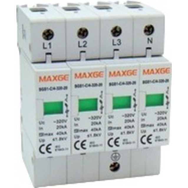 ΑΝΤΙΚΕΡΑΥΝΙΚΑ ΡΑΓΑΣ T2 4P 40kA 320VAC SGS1 MAXGE