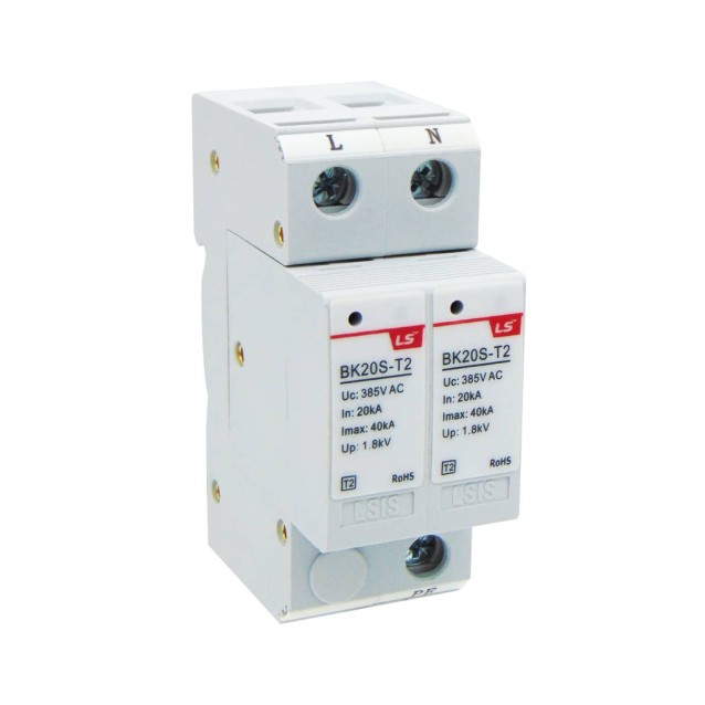 ΑΝΤΙΚΕΡΑΥΝΙΚΑ ΡΑΓΑΣ T2 2P 40kA 385VAC BK20S LG