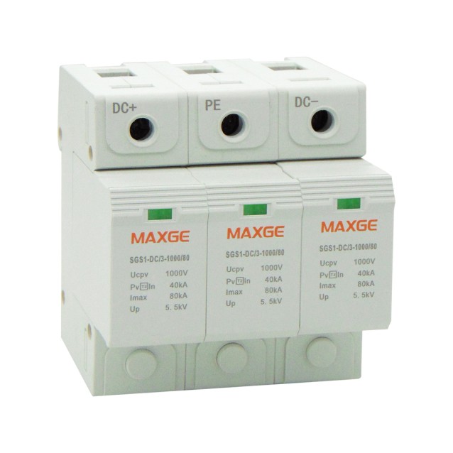 ΑΝΤΙΚΕΡΑΥΝΙΚΑ ΡΑΓΑΣ 3P 80kA 1000VDC SGS1-DC MAXGE