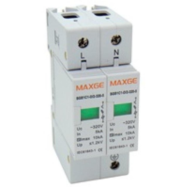 ΑΝΤΙΚΕΡΑΥΝΙΚΑ ΡΑΓΑΣ T2 2P 40kA 320VAC SGS1 MAXGE