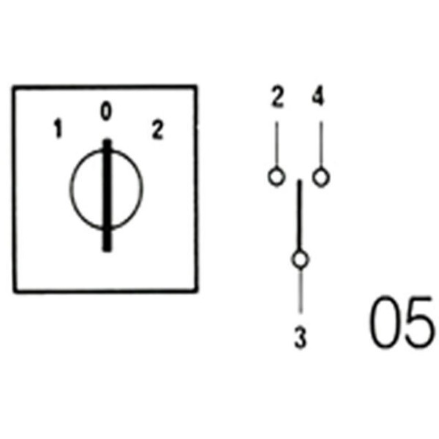 ΔΙΑΚΟΠΤΗΣ ΠΕΡΙΣΤΡΟΦΙΚΟΣ ΔΙΠΛΗΣ ΕΝΕΡΓΕΙΑΣ 1-0-2 1P 20A ΜΕ ΠΛΑΚΑ 52X52 E920AHM05 HNM