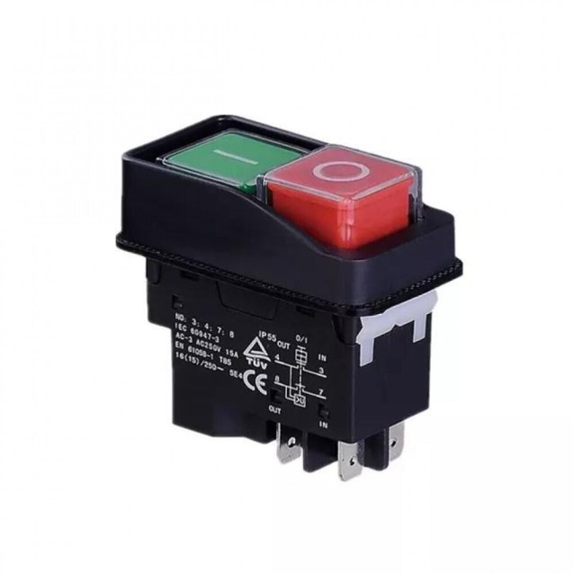 ΔΙΑΚΟΠΤΗΣ ΗΛΕΚΤΡΟΜΑΓΝΗΤΙΚΟΣ 0-1 15A ME REMOTE TRIP 5PINS DZ-6 XND