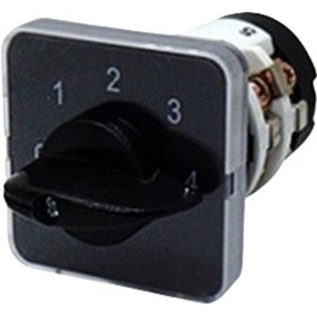 ΔΙΑΚΟΠΤΗΣ ΠΕΡΙΣΤΡΟΦΙΚΟΣ ΜΕΤΑΓΩΓΕΑΣ 0-4 ΘΕΣΕΩΝ 1P 20A ΜΕ ΠΛΑΚΑ 52X52 E920AHM58 HNM