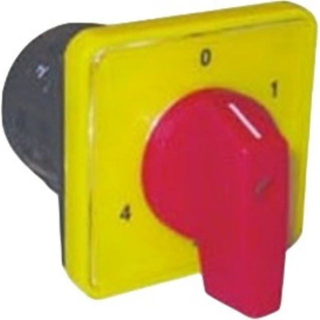 ΔΙΑΚΟΠΤΗΣ ΠΕΡΙΣΤΡΟΦΙΚΟΣ ΜΕΤΑΓΩΓΕΑΣ 0-4 ΘΕΣΕΩΝ 1P 20A ΜΕ ΠΛΑΚΑ 52X52 ΚΙΤΡΙΝΗ G1620AHM58 HNM