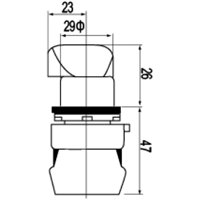ΔΙΑΚΟΠΤΗΣ Φ22 1-0-2 2NO ΜΕ ΛΥΧΝΙΑ 24VAC/DC ΚΟΚΚΙΝΗ C2SIL-R CNTD