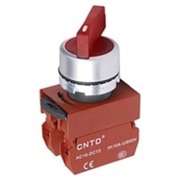 ΔΙΑΚΟΠΤΗΣ Φ22 0-1 1NO ΜΕ ΛΥΧΝΙΑ 24VAC/DC ΚΟΚΚΙΝΗ C2SIL-R CNTD