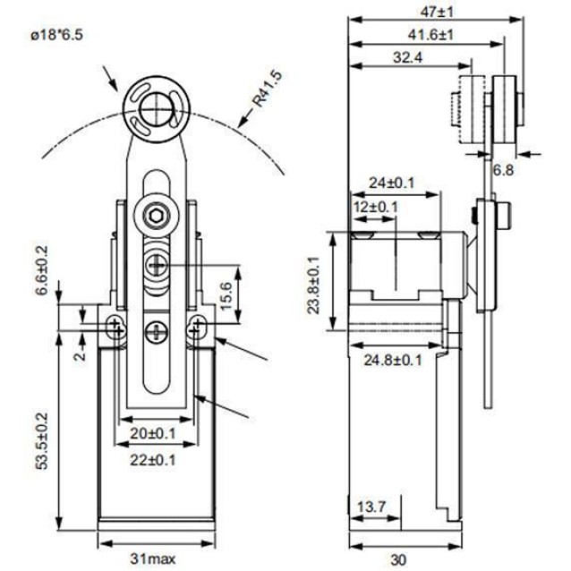 ΔΙΑΚΟΠΤΗΣ ΤΕΡΜΑΤΙΚΟΣ ΠΛΑΣΤΙΚΟΣ ΜΕ ΒΡΑΧΙΟΝΑ ΠΕΡΙΣΤΡΟΦΙΚΟ ΡΥΘΜΙΖΟΜΕΝΟ & ΡΟΔΑΚΙ CLS-131M CNTD