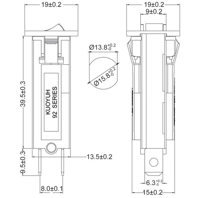 ΔΙΑΚΟΠΤΗΣ ΘΕΡΜΙΚΟΣ ΥΠΕΡΕΝΤΑΣΗΣ 5A (92-0500-BG6S) KUO