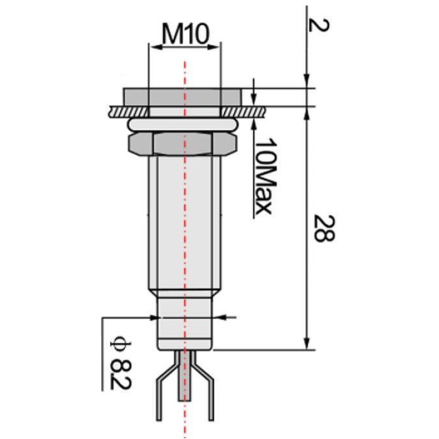 ΛΥΧΝΙΑ ΕΝΔΕΙΚΤΙΚΗ LED Φ8 24VAC/DC ΠΡΑΣΙΝΗ ΜΕ FASTON AD22C-8D XND ΤΕΜΑΧΙΟ