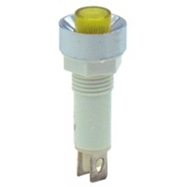 ΛΥΧΝΙΑ ΕΝΔΕΙΚΤΙΚΗ NEON Φ10 230VAC ΚΙΤΡΙΝΗ ΜΕ FASTON XH024 KND ΤΕΜΑΧΙΟ