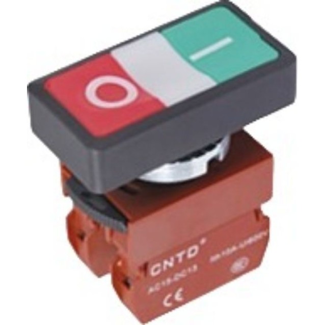 ΜΠΟΥΤΟΝ ΧΩΝΕΥΤΟ START-STOP Φ22 1NO+1NC ΜΕ ΛΥΧΝΙΑ 230VAC ΛΕΥΚΗ C2PID-W CNTD ΤΕΜΑΧΙΟ