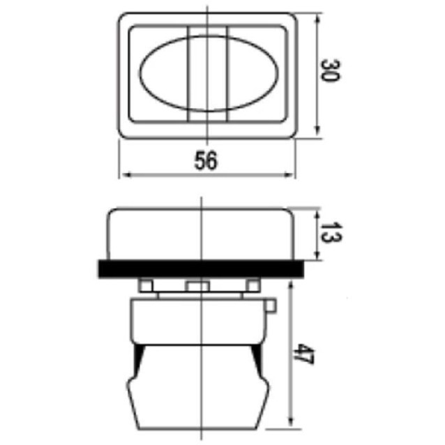 ΜΠΟΥΤΟΝ ΧΩΝΕΥΤΟ START-STOP Φ22 1NO+1NC ΜΕ ΛΥΧΝΙΑ 230VAC ΛΕΥΚΗ C2PID-W CNTD ΤΕΜΑΧΙΟ