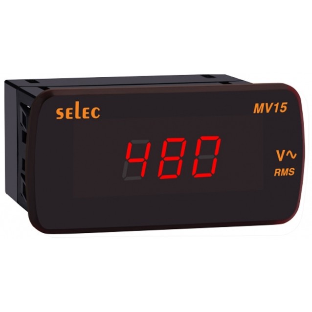 ΟΡΓΑΝΟ ΠΙΝΑΚΟΣ ΒΟΛΤΟΜΕΤΡΟ ΨΗΦΙΑΚΟ AC 96X48 0-600VAC MV15 SELEC