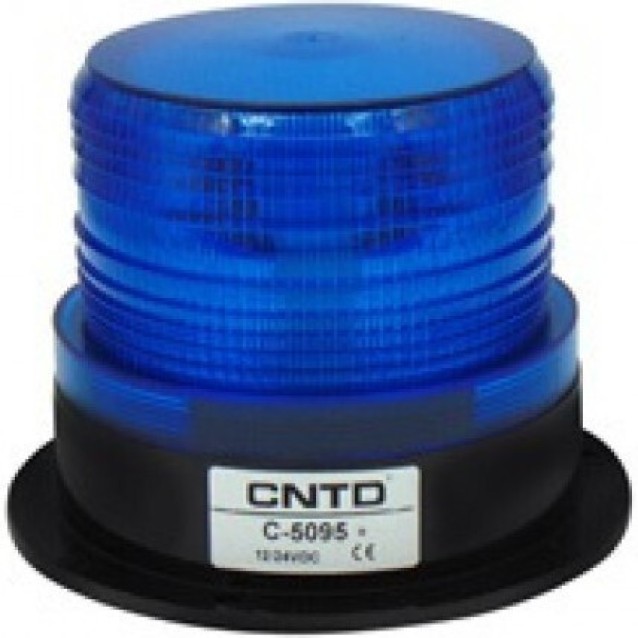 ΦΑΡΟΣ LED STROBE 12/24VDC 127X96mm ΜΠΛΕ C-5095 CNTD
