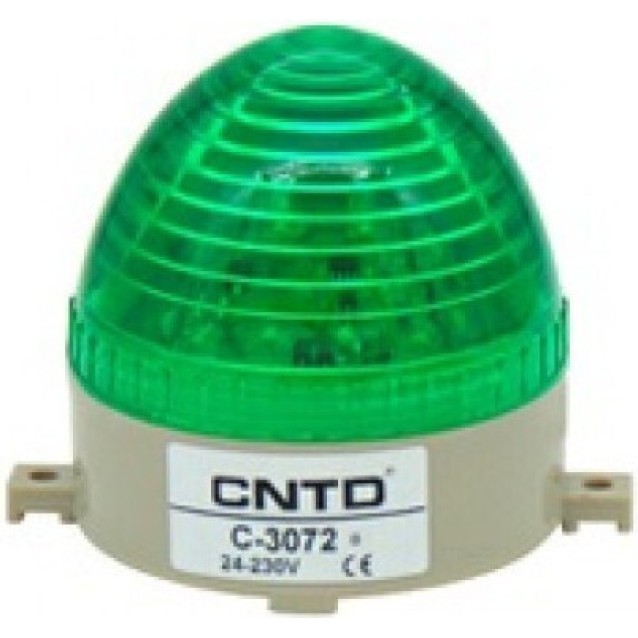 ΦΑΡΟΣ LED STROBE 12-230VAC/DC 85Χ75mm ΠΡΑΣΙΝΟΣ C-3072 CNTD