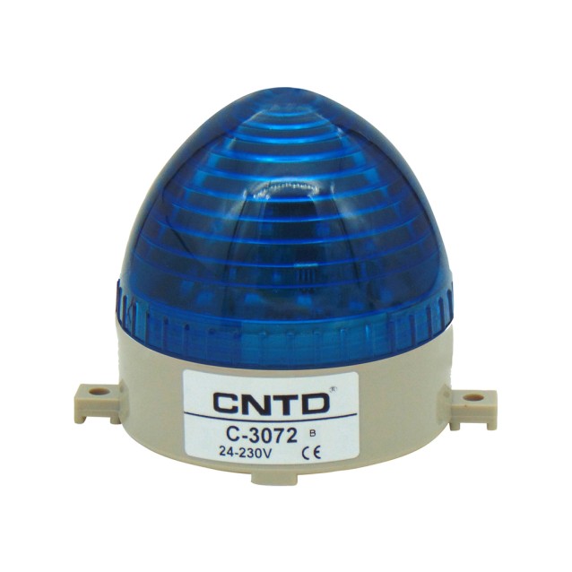 ΦΑΡΟΣ LED STROBE 12-230VAC/DC 85Χ75mm ΜΠΛΕ C-3072 CNTD